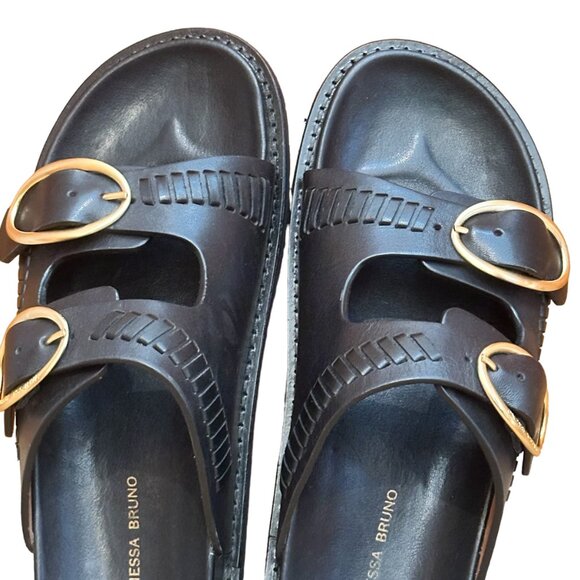 Vanessa Bruno Fussbett Sandals, Black, Size 39 - Picture 11 of 12